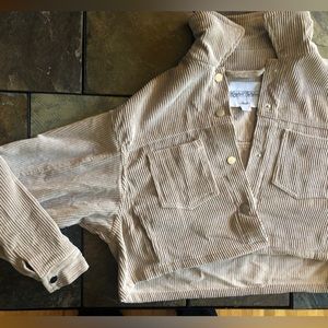 Corduroy sweater button up